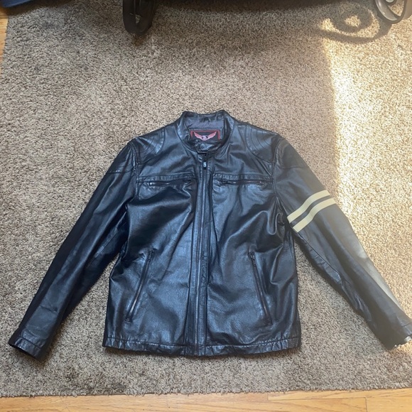 Genuine Leather Motorcycle Jacket - Picture 4 of 12